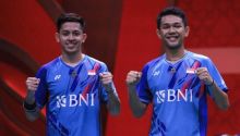 Ganda putra Indonesia, Fajar Alfian/Muhammad Rian Ardianto, akan bertarung dalam turnamen BWF World Tour Super 1.000 All England 2023 di Birmingham, pada 14-19 Maret 2023. (PBSI/Foto)
