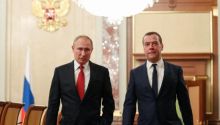 Eks Presiden Rusia: Perintah Tangkap Putin Sama Saja Deklarasi Perang. (CNNIndonesia/Foto)