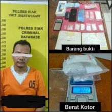 Seorang Pria Diamankan Tim Opsnal Satres Narkoba Polres Siak
