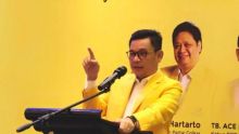 Ketua DPD Golkar Jawa Barat Ace Hasan menjelaskan perihal isu koalisi besar yang sempat disebut Ketum Golkar Airlangga Hartarto. Sumber: Tribun Jabar