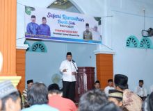 Safari Ramadhan di Kecamatan Tualang Bupati Alfedri Sampaikan Pelayanan Pemerintah Siak Akan Semakin Baik