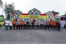 Brigjen Pol K Rahmadi wakapolda riau saat cek pos pengamanan jelang Ops Ketupat di kecamatan Mandau