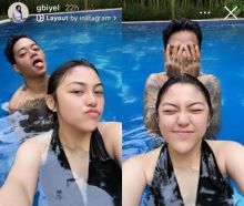 Reza Arap Pamer Foto Renang Bareng Gabriel Angelina, Pacar Baru?. (@gbiyel/Tangkapanlayar)