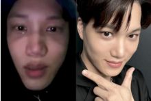 Dijadwalkan Wamil 11 Mei 2023, Kai EXO Menangis saat Live Instagram Minta Penggemar Sabar Menunggu. (IDNTimes/Foto)