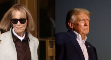 Mantan Presiden AS Donald Trump (kanan) dan kolumnis penasihat E Jean Carroll (kiri) /Reuters