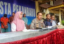 Kapolreta Pekanbaru Kombes Pol Jefri Siagian saat Ekspos di Mapolresta Pekanbaru