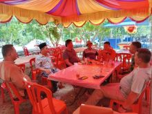 Anggota DPRD bersama Danramil 01 Bengkalis