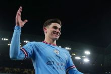 Man of tghe Macth Manchester City vs Chelsea: Julian Alvarez. (Gola.com/Foto)