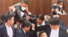 Anggota parlemen Jepang terlibat dalam perkelahian setelah RUU imigrasi yang kontroversial diajukan /net