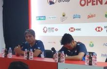 Tangis Ginting Pecah saat Cerita Soal Orang Tua di Indonesia Open 2023. (Kompas.com/Foto)