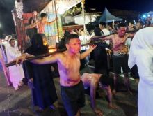 Peserta Pawai Takbir idul adha di Bengkalis