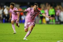 Messi Cetak Brace, Inter Miami Menang dengan Skor 3-0 Lawan Atlanta di Babak I. (Kompas.com/Foto)