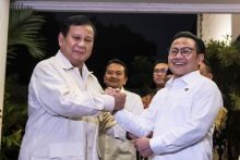 Ketum Gerindra Prabowo Subianto dan Ketum PKB Muhaimin Iskandar. Sumber: kompas.com
