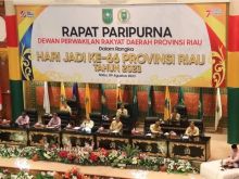 Paripurna DPRD Riau dalam rangka HUT Riau ke 66