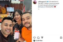 Gokil! Ngga Sampai 10 Menit, Shopee Live ErigoxRaffi Ahmad Tembus Rekor Omzet Rp5 Miliar. (Screenshot/@raffinagita1717)