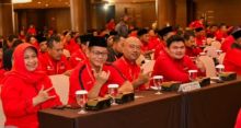 Anggota DPRD Bengkalis saat Rakerda PDI-P