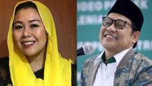Putri presiden ke-4 RI Abdurrahman Wahid (Gus Dur) Yenny Wahid dan Ketum PKB Muhaimin Iskandar. Sumber: Times Indonesia