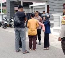 Lokasi TKP perampokan di Jalan Rumbia Bengkalis
