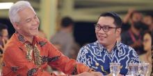 Politisi PDIP Ganjar Pranowo dan Politisi Golkar Ridwan Kamil. Sumber: rmol.id