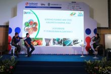 Koperasi Rumbio Jaya Steel saat tampil di INABUYER 2023 beberapa waktu lalu. PTPN Group melalui anak perusahaannya, PTPN V terus mendorong UMKM binaannya untuk tumbuh dan berkembang sebagai bagian dari penguatan ekonomi masyarakat.