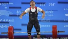 Hasil Asian Games 2023: Eko Yuli Irawan Gagal Sumbang Mendali untuk Indonesia. (CNNIndonesia/Foto)