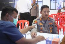 Kegiatan donor darah HUT Humas ke 72 polres Bengkalis