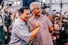 Ganjar Pranowo dan Prabowo Subianto. Sumber: Monitor Day