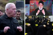 Menteri Pertahanan Israel Yoav Gallant dan pemimpin Hizbullah Lebanon Sayyid Hassan Nasrallah /Reuters