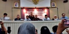 Konferensi pers Komisi Pemilihan Umum (KPU) RI terkait penetapan resmi pasangan calon Pilpres 2024. Sumber: rmol.id