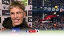 Garnacho Cetak Gol di Kemenangan MU 3-0 atas Everton Lewat Tendangan Salto. (SkySports/Foto)