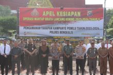 Gelar apel pasukan ops brata lancang kuning