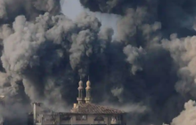 Asap mengepul setelah serangan Israel di Kota Gaza, 11 Oktober 2023 /Reuters