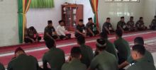Kodim 0303 Bengkalis saat gelar doa bersama