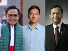Potret Ketiga Calon Wakil Presiden RI 2024 sebelum Debat Pertama Cawapres.