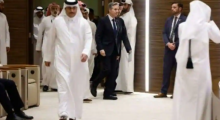 Menteri Luar Negeri AS Antony Blinken tiba untuk memberikan konferensi pers bersama dengan Perdana Menteri dan Menteri Luar Negeri Qatar setelah pertemuan mereka di Doha pada 7 Januari 2024 selama perjalanannya selama seminggu yang bertujuan menenangkan ketegangan di Timur Tengah /AFP