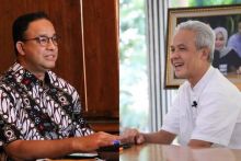 Capres Anies Baswedan dan Ganjar Pranowo. Sumber: sindonews.com