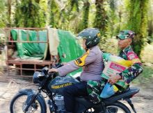 Anggota Babinsa dan Bhabinkamtibmas Polsek pinggir