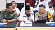 Asisten Pemerintahan dan Kesejahteraan Rakyat, Andris Wasono saat mengikuti Rapat Koordinasi