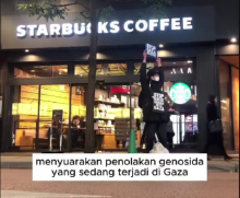 Viral Pria Jepang Yusuke Demo Sendirian Selama 3 Bulan Menentang Genosida di Gaza Palestina. (X/@chillinaris_inc)