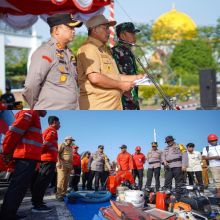 Siaga Darurat Bencana Karhutla, Pemkab Siak Apel Gelar Pasukan