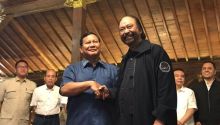 Prabowo Jumpai Surya Paloh di NasDem Tower, Bujuk Masuk Kabinet?