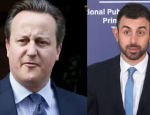 Menteri Luar Negeri Inggris David Cameron (kiri) dan juru bicara Israel Eylon Levy /net