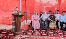 Bupati Kasmarni Resmikan Status SMPN 2 Menjadi SMPN 7 Talang Muandau