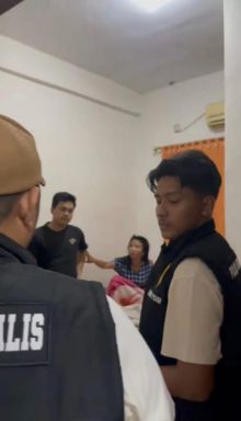 Salah satu dari 11 pssangan saat terjaring razia pekat