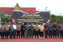 Apel gabungan oprasi ketupat 2024 di Polres Bengkalis