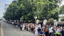 Istana Ricuh saat Antre Open House Presiden Jokowi, Begini Kata Staf Kepresidenan. (X/Foto)