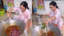 Prilly Latuconsina diduga memasak rendang menggunakan gas 3 kg. Sumber: Internet