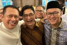 Ketua TPN Ganjar-Mahfud, Arsjad Rasjid, dan Ketua TKN Prabowo-Gibran, Rosan Roeslani. Sumber: era.id