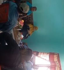 Pertemuan warga masyarakat dan lurah pergam