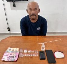 Tersangka YP dan Barang Bukti Sabtu